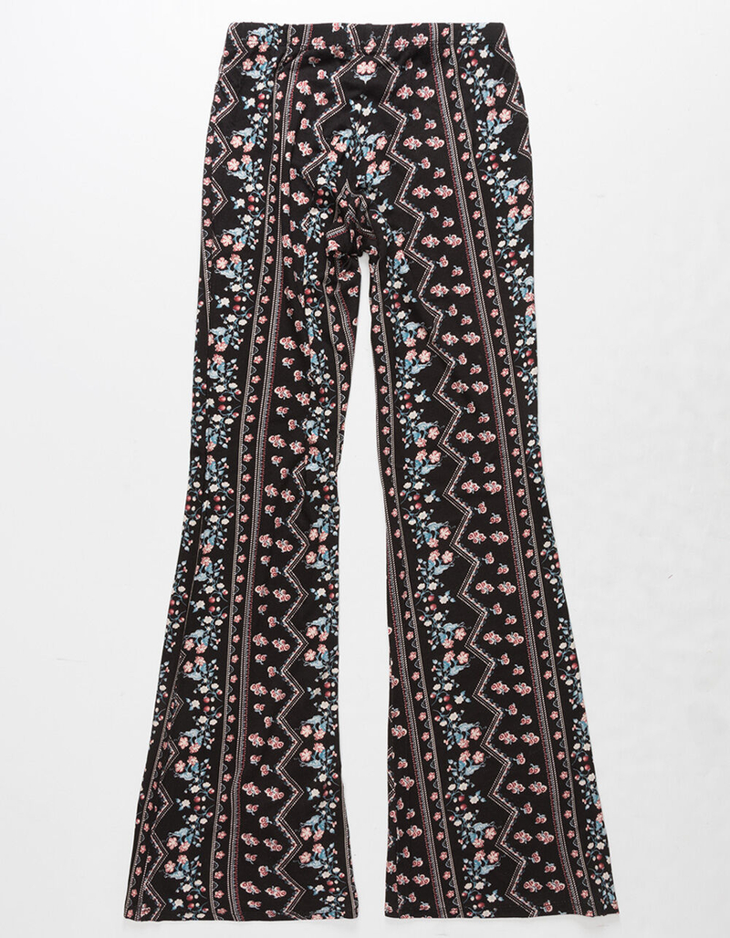 WHITE FAWN Ditsy Chevron Girls Flare Pants image number 1