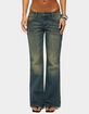 EDIKTED Shirili Low Rise Flared Jeans image number 1