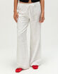 FULL TILT Embroidered Bow Womens Pull On Pants image number 2