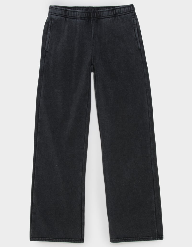 FULL TILT Girls Wide Leg Washed Sweatpants image number 1