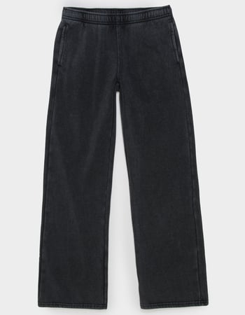 FULL TILT Girls Wide Leg Washed Sweatpants Alternative Image