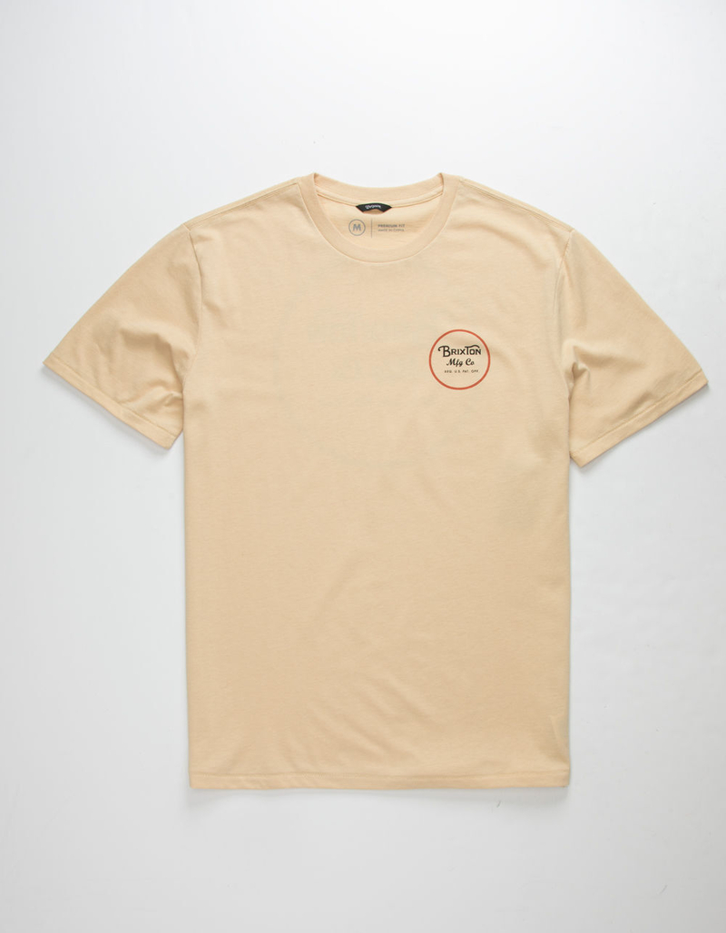 BRIXTON Wheeler II Parchment Mens T-Shirt image number 3
