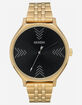 NIXON Selfie-Centered Clique Gold & Black Watch image number 1