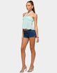 EDIKTED Pleated Chiffon Babydoll Halter Top image number 4