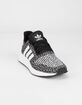 ADIDAS Swift Run Boys Black & White Shoes image number 2