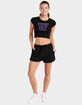 THE UNIVERSITY OF WASHINGTON Distressed Primary Logo Womens Baby Rib Tee image number 2