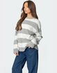 EDIKTED Richie Oversized Striped Sweater image number 3