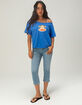 PAUL FRANK Womens Off The Shoulder Oversized Tee image number 2
