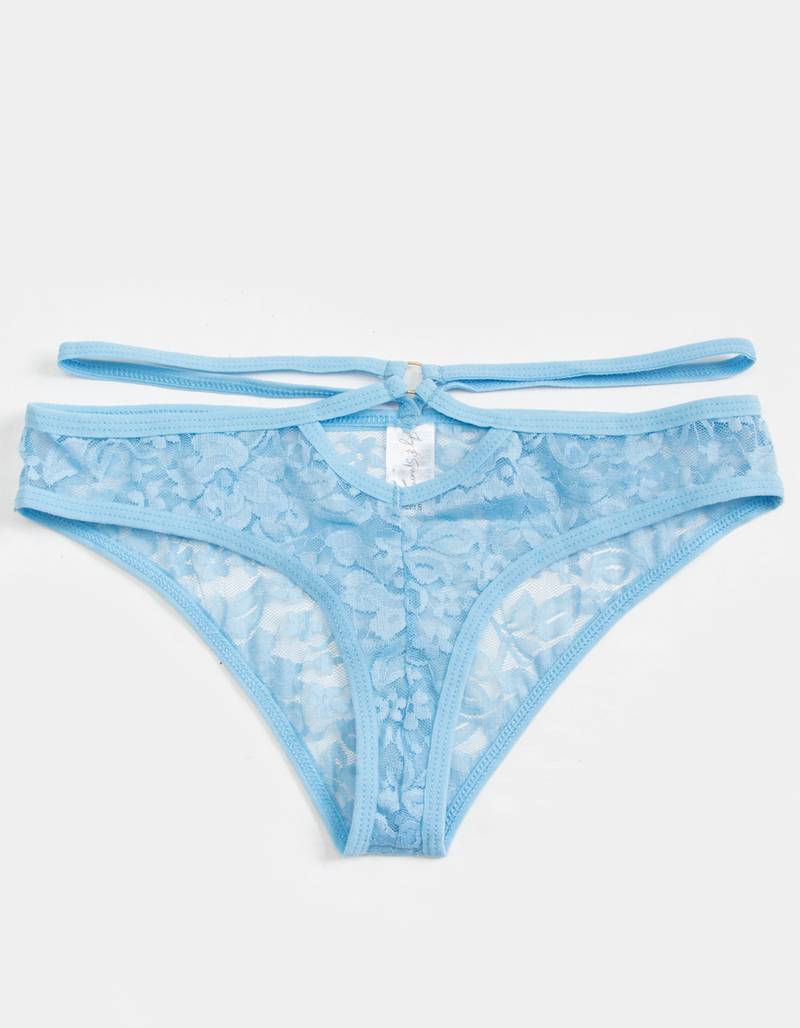 SKY & SPARROW Lace High Strap Cheeky Panties image number 0