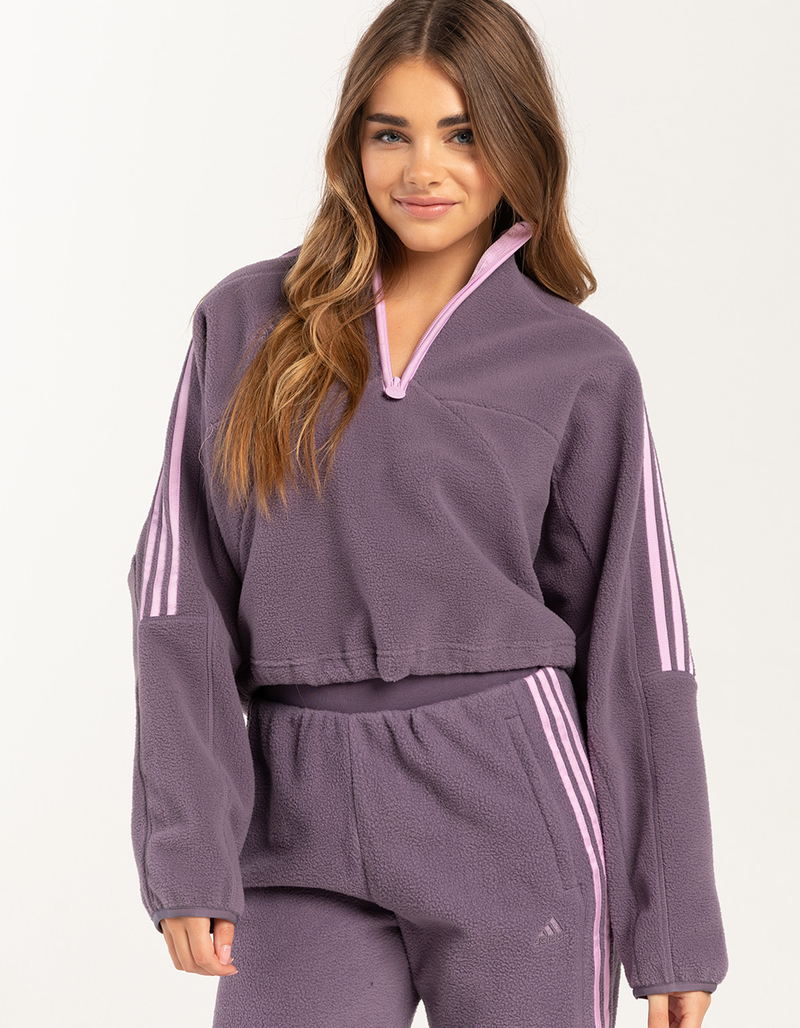 ADIDAS Tiro Half-Zip Polar Fleece Womens Sweatshirt image number 0