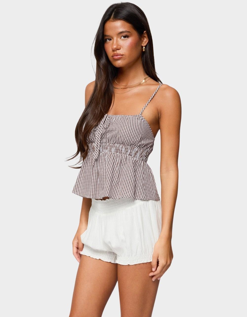 EDIKTED Zahara Gingham Babydoll Top image number 1