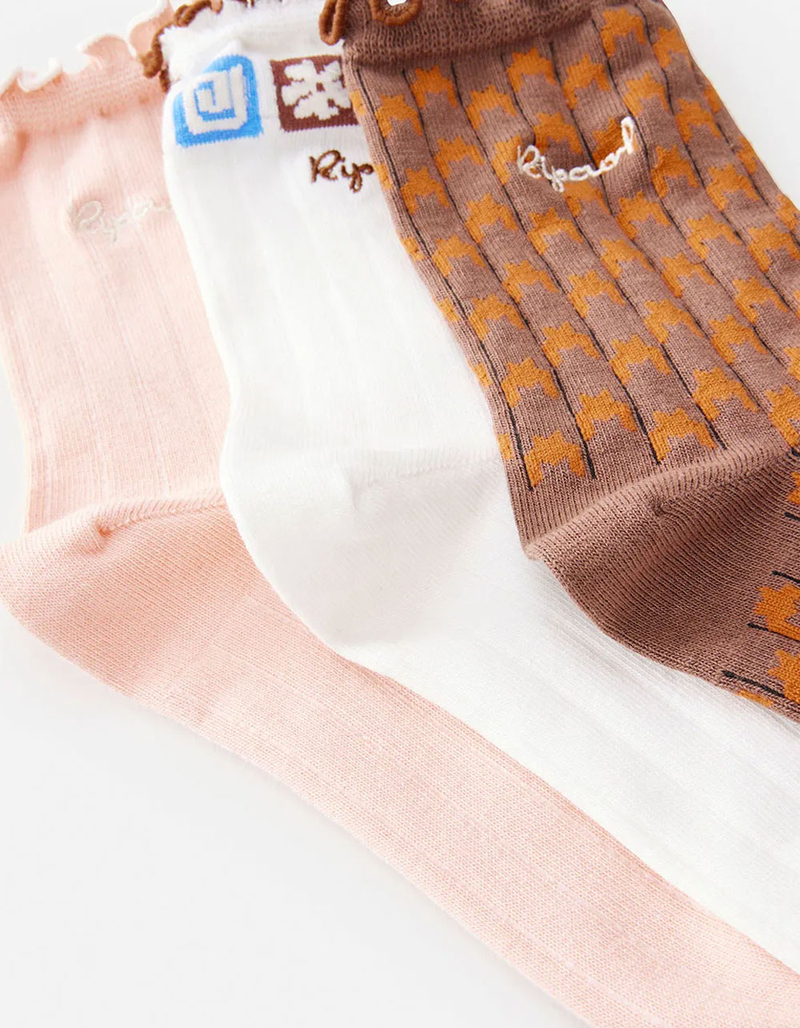 RIP CURL 3 Pack Womens Gifting Socks image number 2