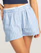 RSQ Womens Button Front Stripe Boxers image number 2