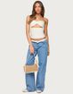 EDIKTED Textured Knit Strapless Cutout Top image number 5