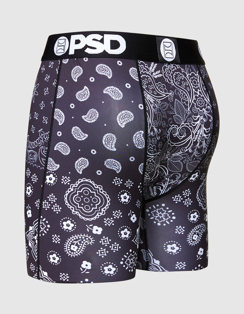 PSD Black Bandana Mens Boxer Briefs image number 2