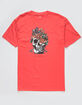 OBEY Flower Skull Mens T-Shirt image number 1