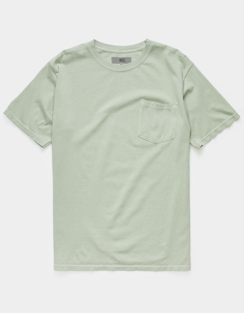 RSQ Solid Mens Sage Pocket Tee image number 0