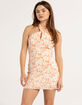 LE LIS Floral Halter Neck Womens Dress image number 1