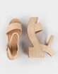 SODA Carnie Jute Womens Platform Shoes image number 4