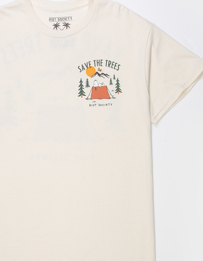 RIOT SOCIETY x Peanuts Save The Trees Mens Tee image number 3
