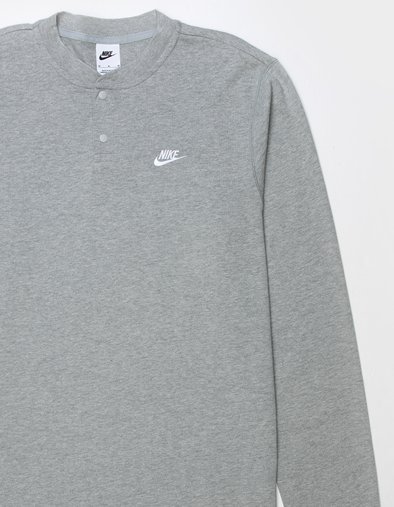 NIKE Club Mens Long Sleeve Henley Tee image number 1