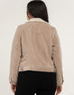 ASHLEY Womens Sherpa Lined Corduroy Trucker Jacket image number 7
