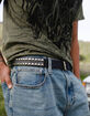 Mini Metal Pyramid Mens Belt image number 2