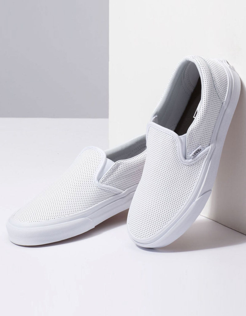 VANS Perf Leather Slip-On Womens Shoes image number 2