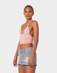 EDIKTED Lillie Knotted Halter Top image number 3