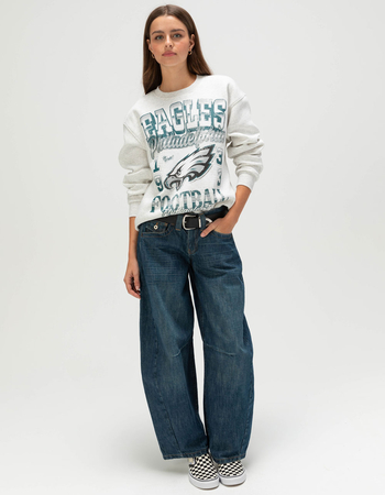 THE WILD COLLECTIVE Philadelphia Eagles Womens Crewneck Sweatshirt Alternative Image