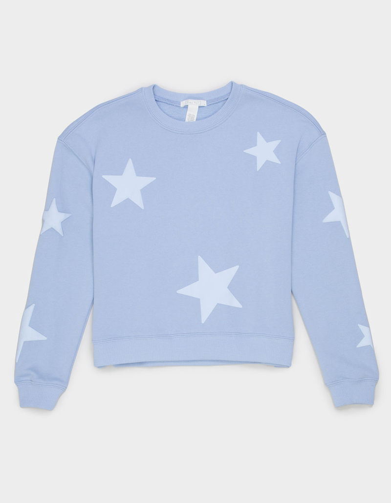 FULL TILT Star Puff Girls Crewneck Sweatshirt image number 1