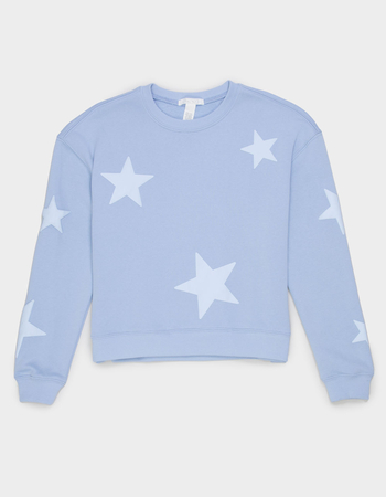 FULL TILT Star Puff Girls Crewneck Sweatshirt Alternative Image