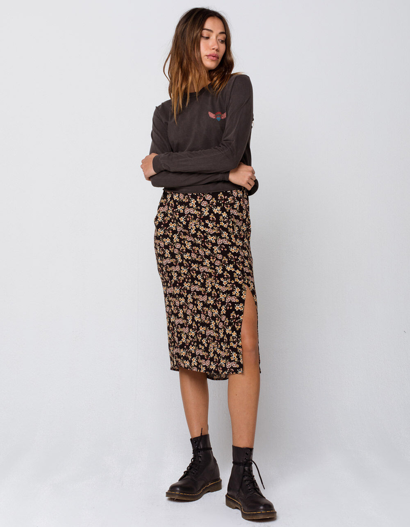 FULL TILT Iron Wheels Womens Crop Tee image number 3