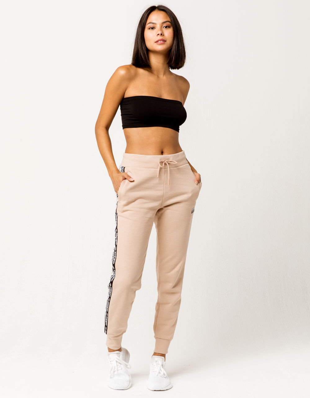 Tan womens joggers clearance
