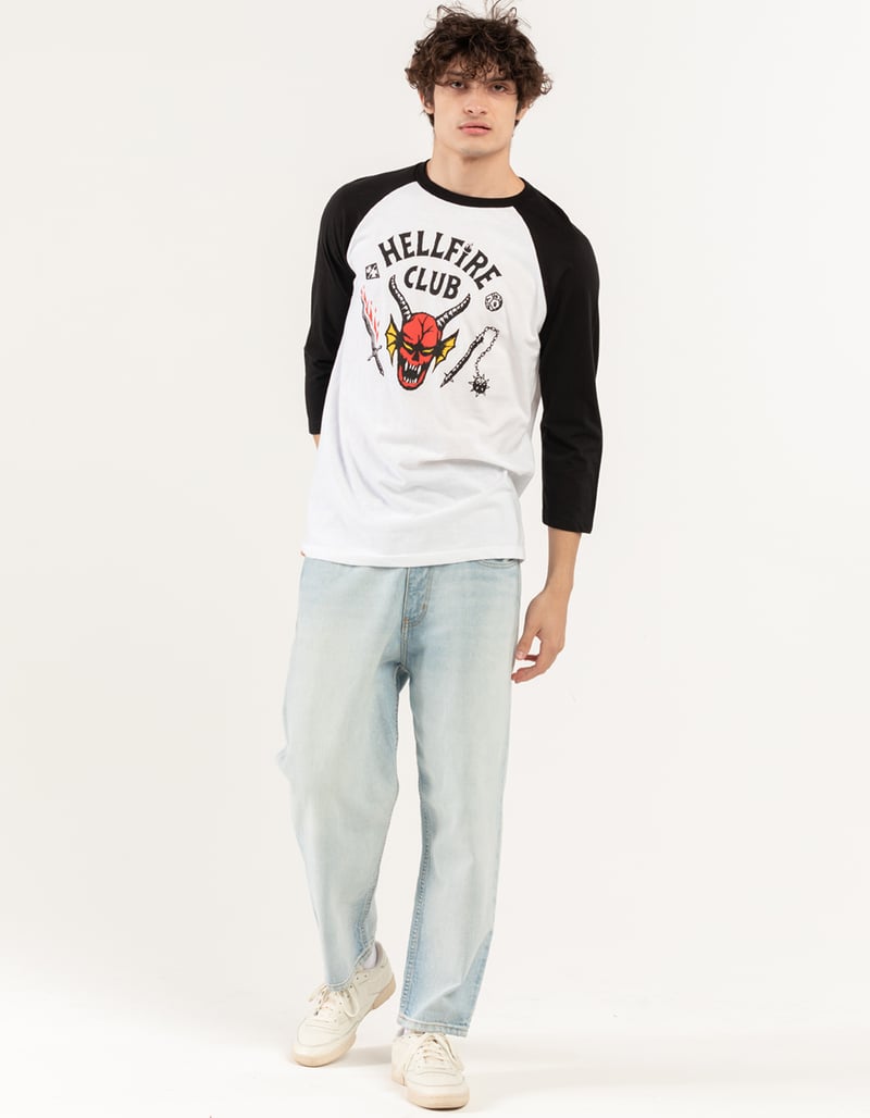 STRANGER THINGS Hellfire Club Unisex Raglan Tee image number 6