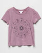 WHITE FAWN Zodiac Washed Girls Tee image number 1