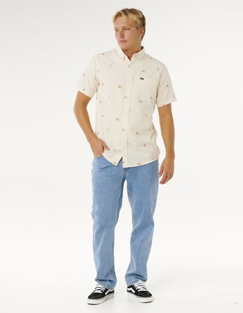 RIP CURL Skelly Breach Mens Short Sleeve Shirt RIP CURL Skelly Breach Mens Short Sleeve Shirt Primary Image