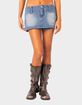 EDIKTED Wanona Denim Mini Skort image number 3