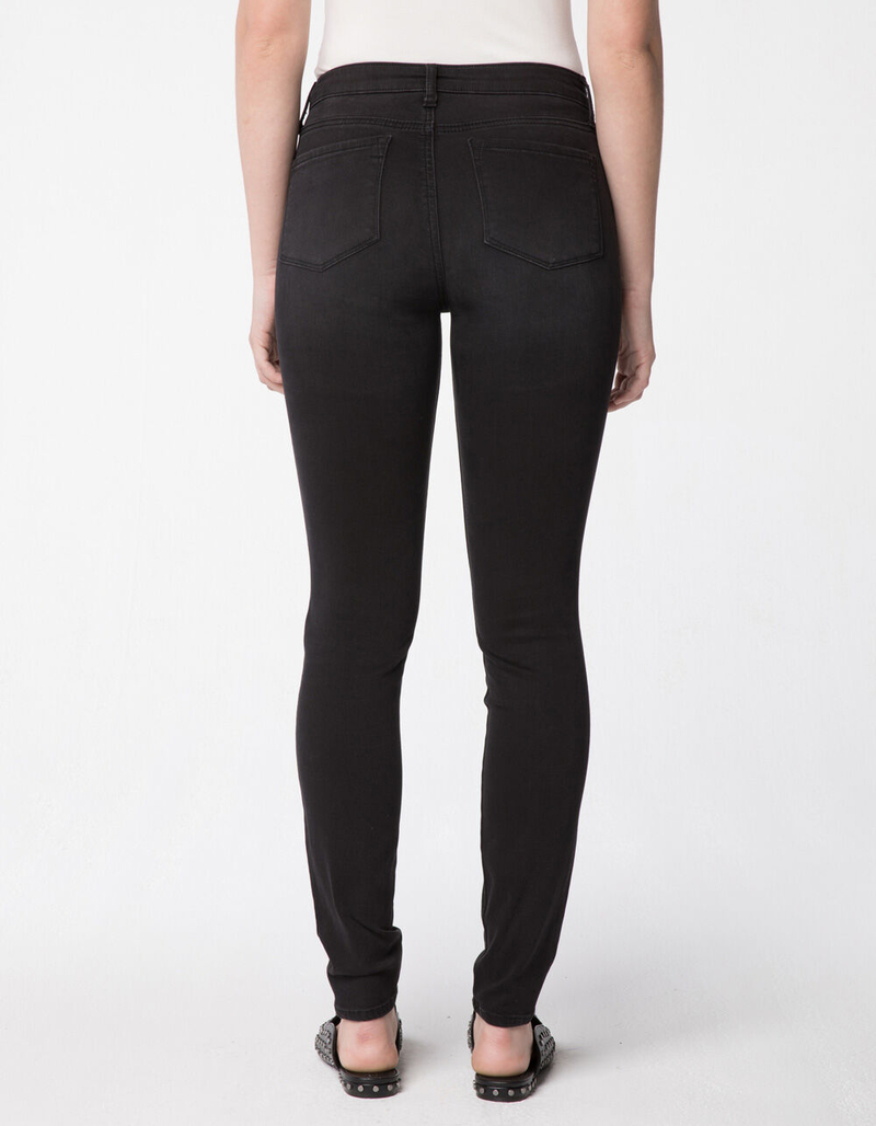 RSQ Mid Rise Wash Black Womens Jeggings image number 2