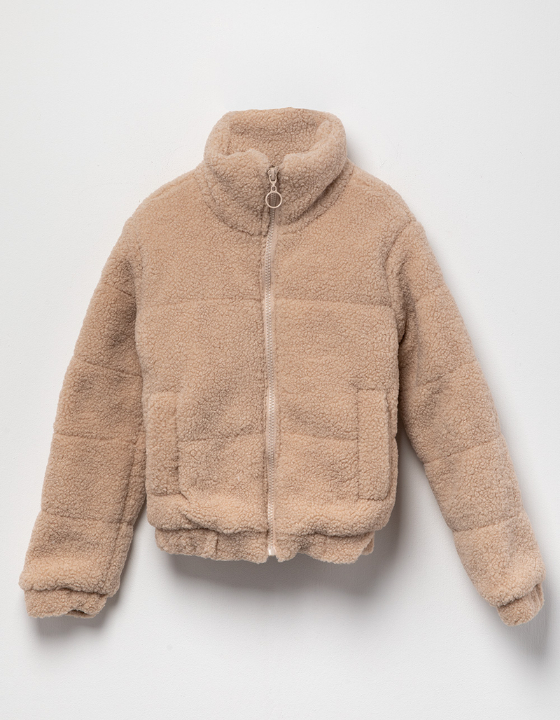 RSQ Girls Sherpa Puffer Jacket image number 1