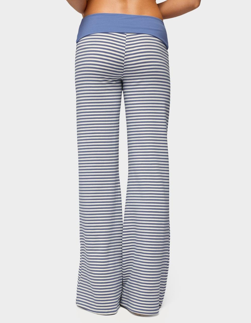 EDIKTED Meggy Striped Foldover Pants image number 2