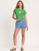 RVCA 411 Womens Fitted Baby Tee image number 6