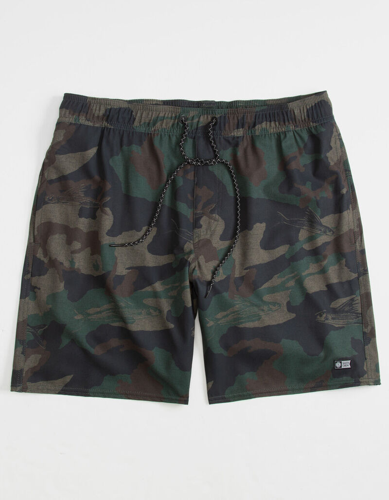 SALTY CREW Flying Fish Mens Volley Shorts CAMO 396971946