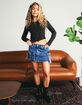 NOISY MAY Janel Denim Cargo Mini Skirt image number 1
