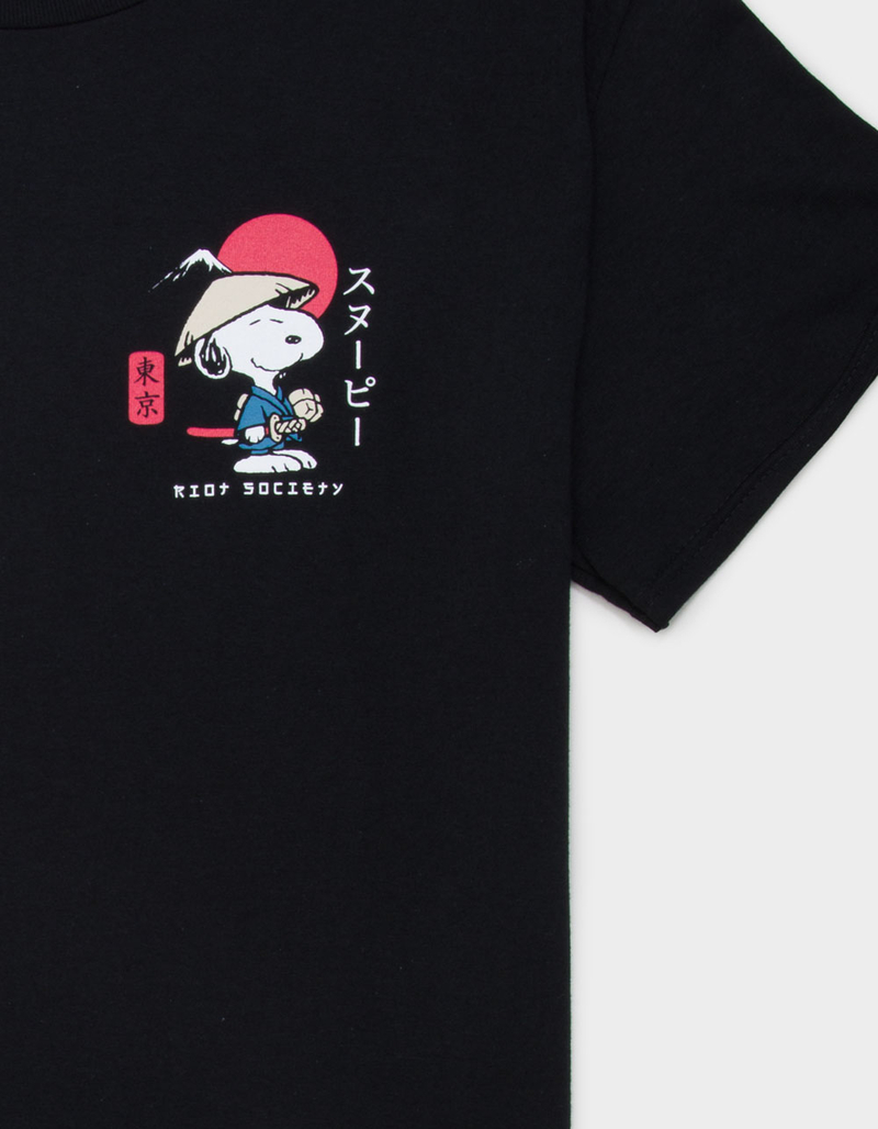 RIOT SOCIETY x Peanuts Samurai Mens Tee image number 3