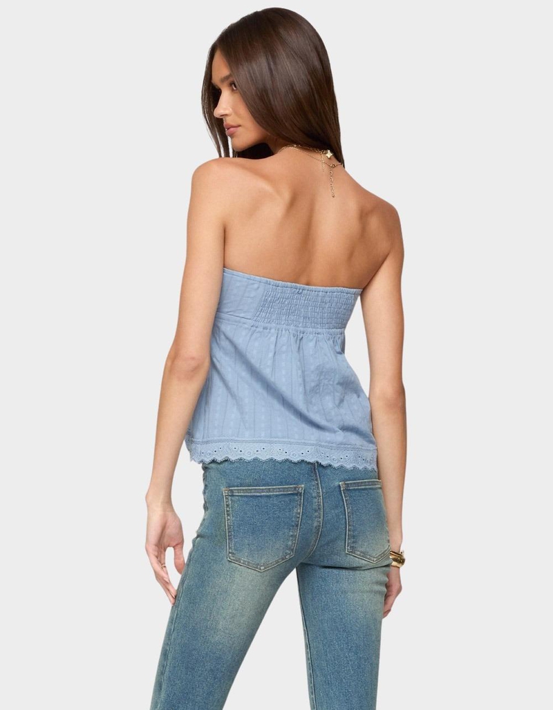 EDIKTED Narnie Striped Strapless Wrap Top image number 2