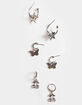 FULL TILT 3 Pack Butterfly Star & Cherry Earrings Set image number 1