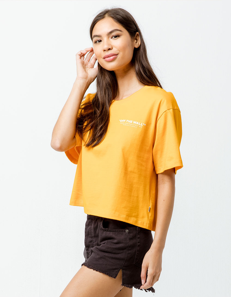 VANS Headlines Womens Boxy Crop Tee image number 2