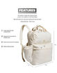 ADIDAS Originals Macro White Backpack image number 5