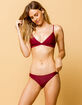 FULL TILT Fixed Triangle Berry Bikini Top image number 4